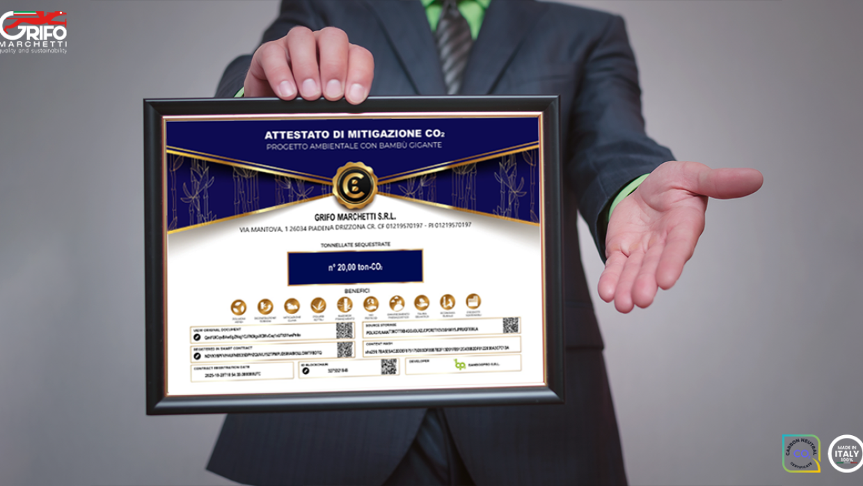 Grifo Marchetti: certificato zero emissioni 2025